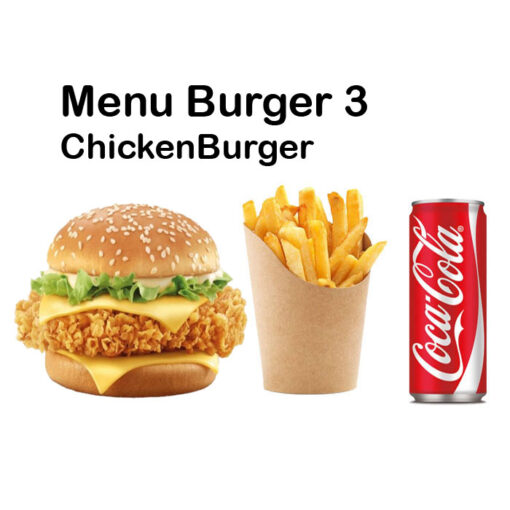 110) Menu Burger 3 (Chicken Burger)