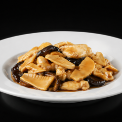 Pollo Funghi e Bambu